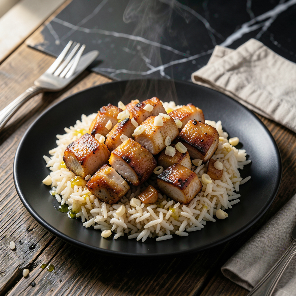 Rice Chicharron Recipe: Crispy Pork Skin and Rice Bowl Delight